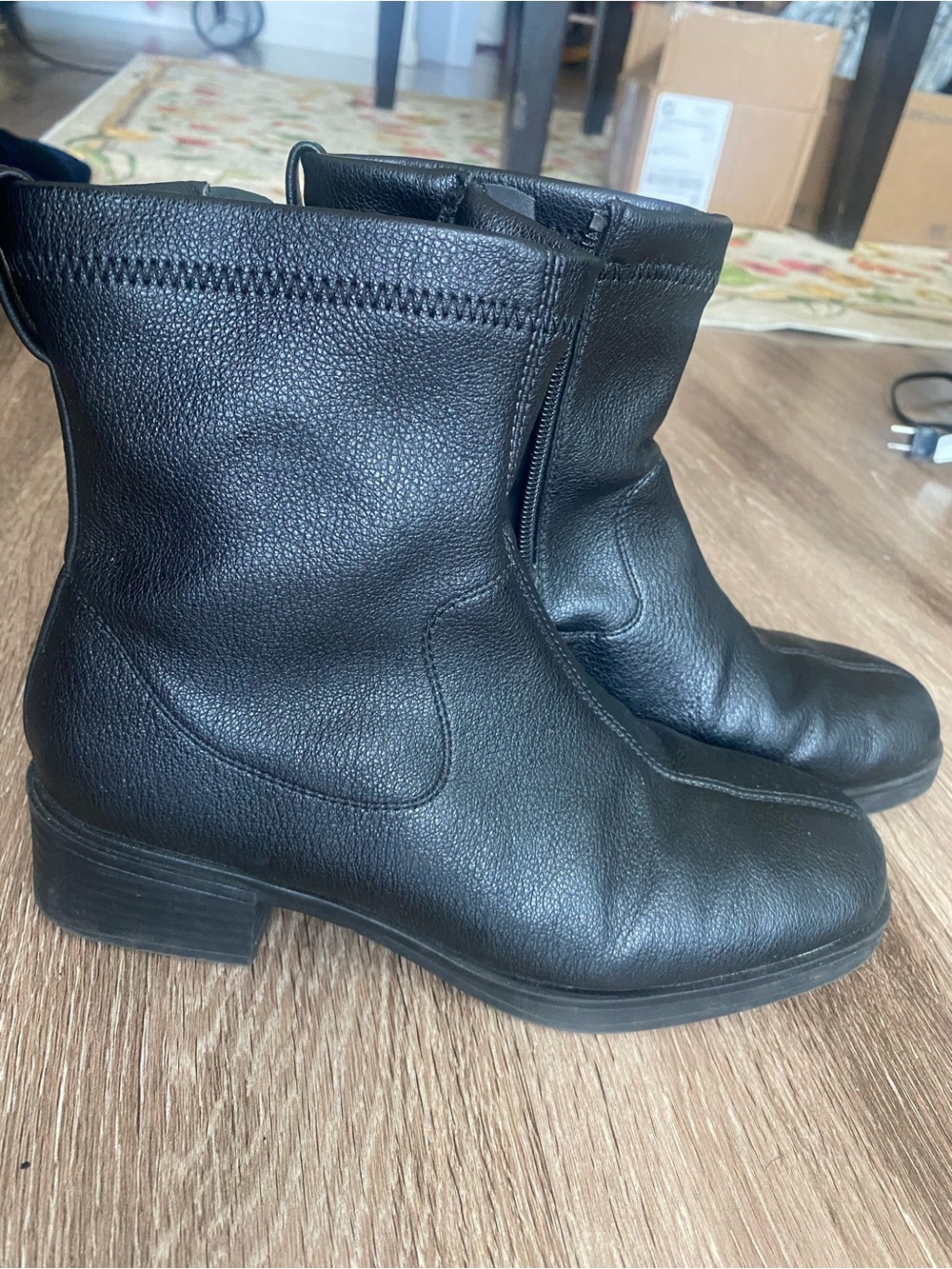 Aerosoles black ankle boots